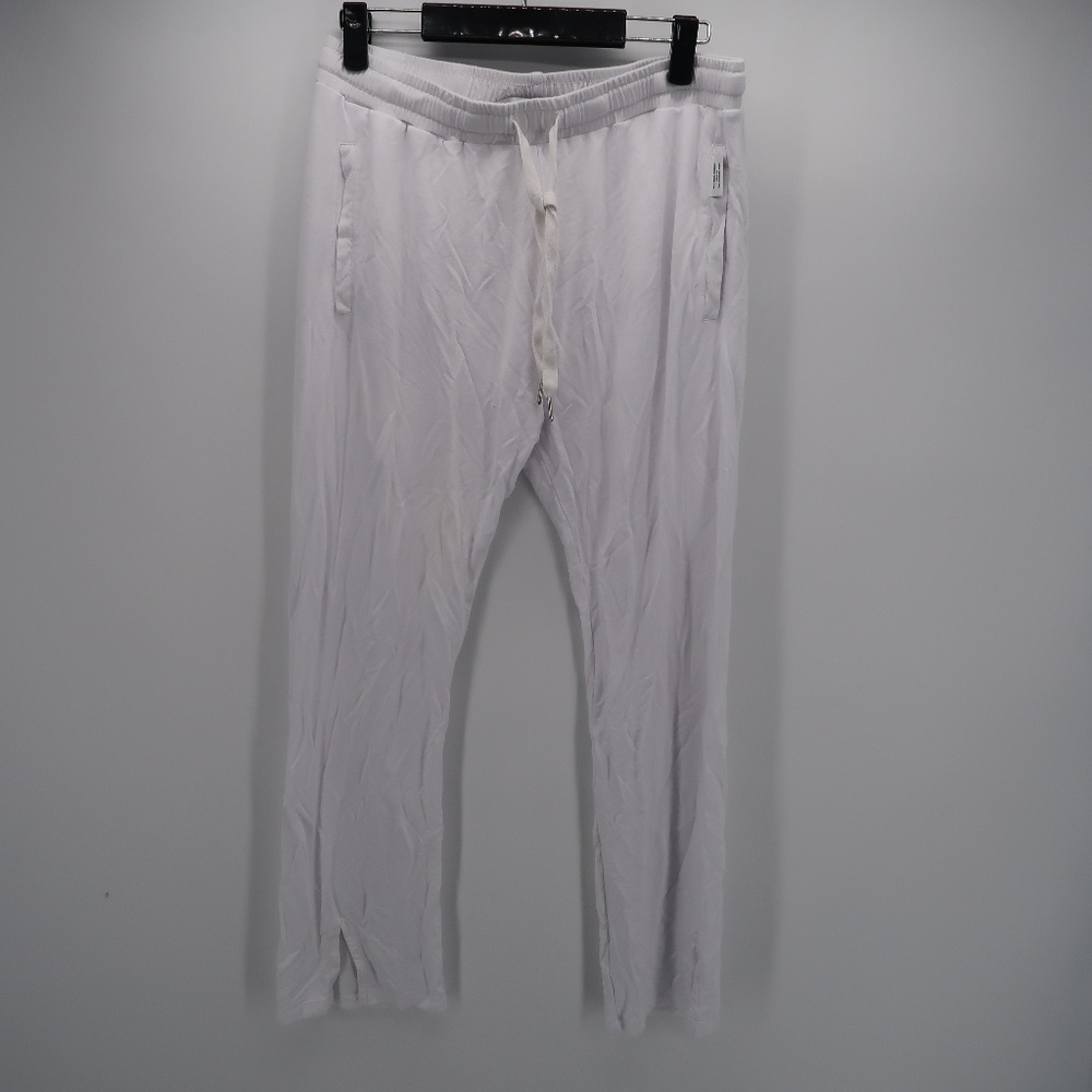 The Laundry Room Elastic Waist White Lounge Pants